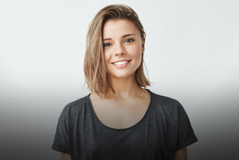 dental patient smiling