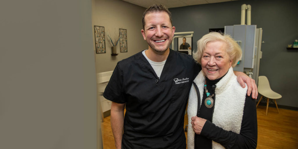 dental patient smiling