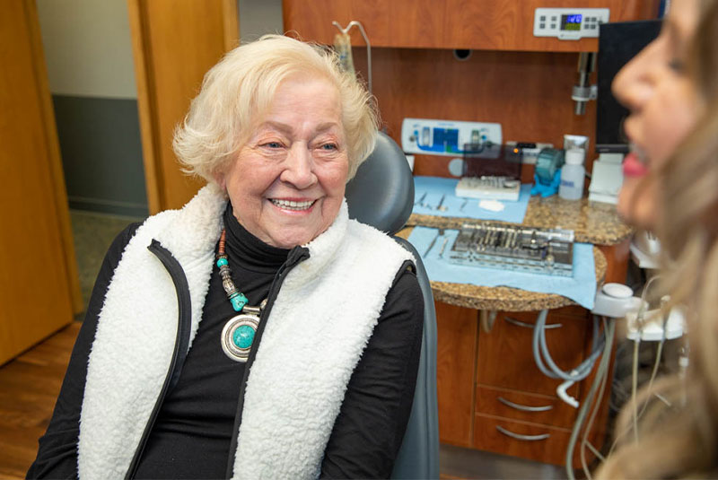 dental patient smiling